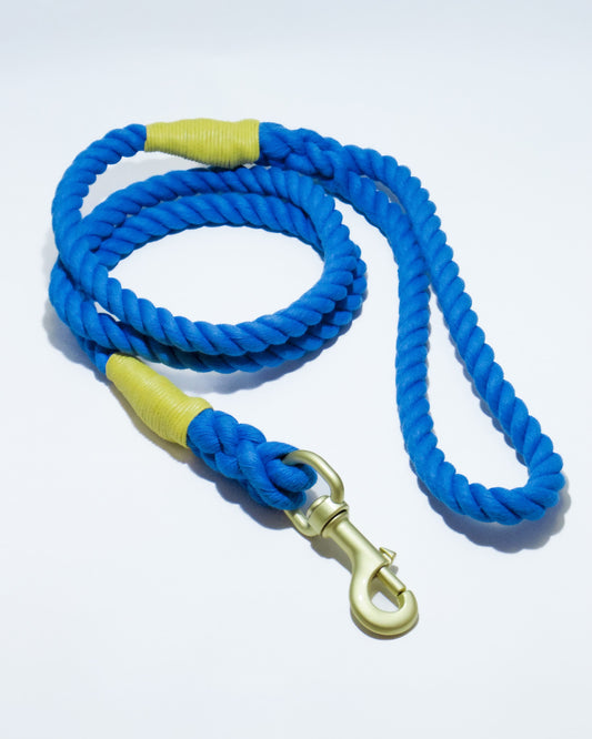 100% Cotton Leash｜Blue