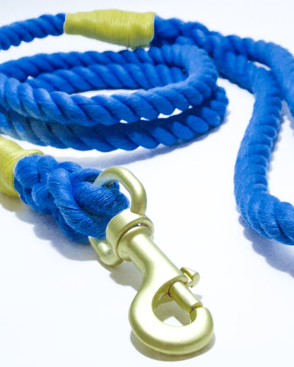 100% Cotton Leash｜Blue